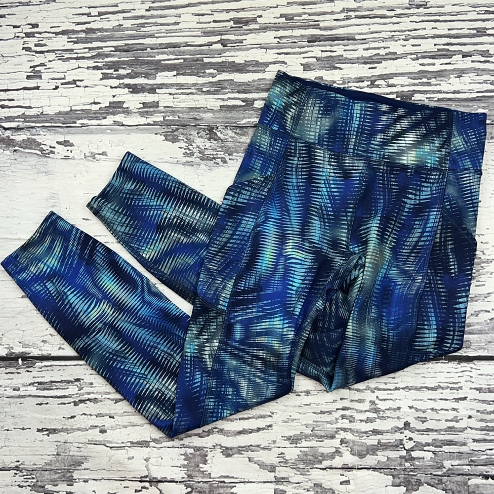 Lululemon - Invigorate High-Rise Tight Shapeshifter Flux Blue Multi - Size 4
